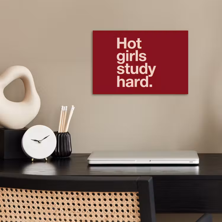 Tekst - Studie - Motivatie - Modern - Rood poster papier klein -sfeer1