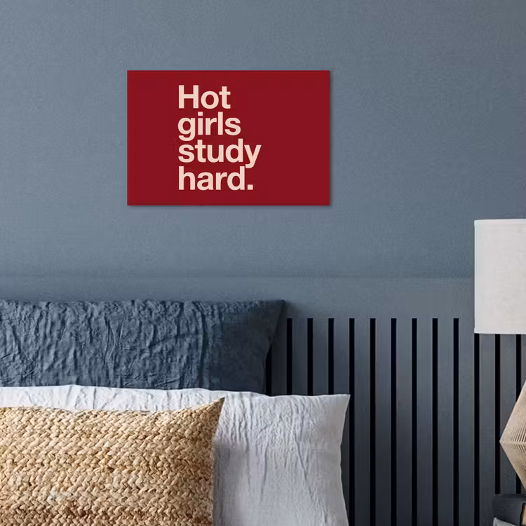Tekst - Studie - Motivatie - Modern - Rood poster papier klein -sfeer2
