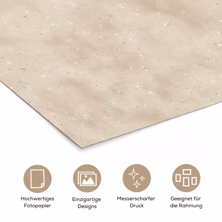 Structuur - Spikkels - Beige poster papier klein 62 -tcloseup_DE