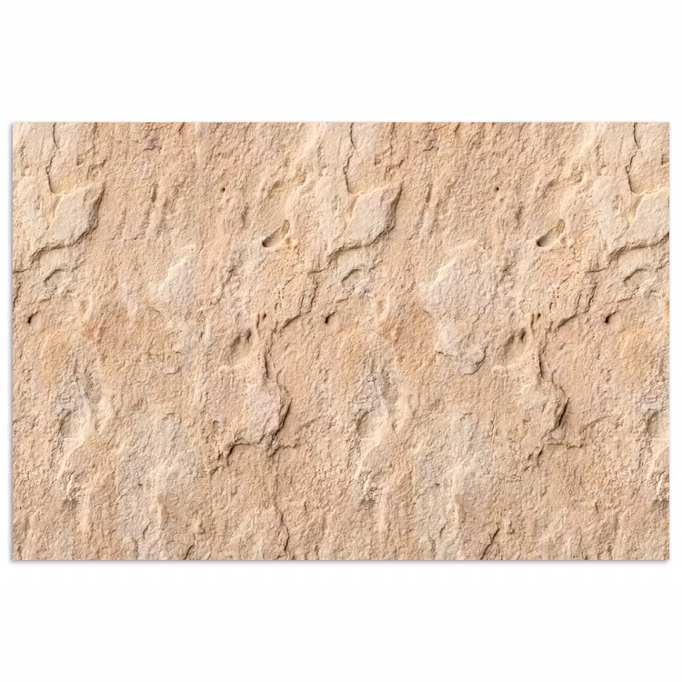 Textuur - Steen - Natuur - Beige poster papier klein -3d