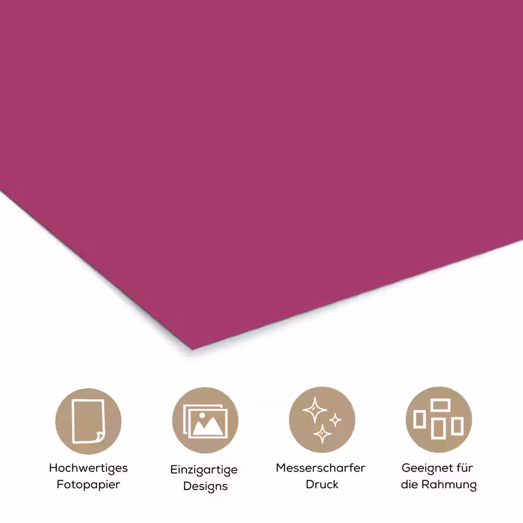 Deep - Magenta - Paars poster papier klein 62 -tcloseup_DE