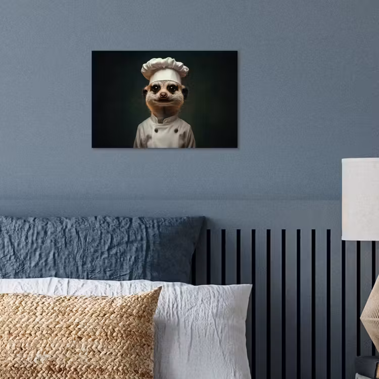 Dier - Kok - Stokstaartje poster papier klein -sfeer2