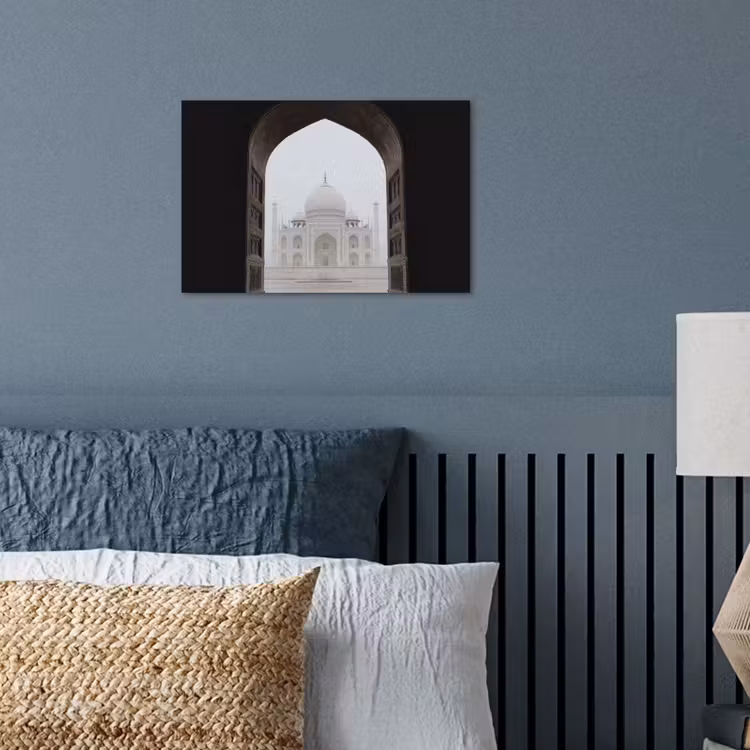 Donkere poort - Symmetrische koepel - Minaretten poster papier klein -sfeer2