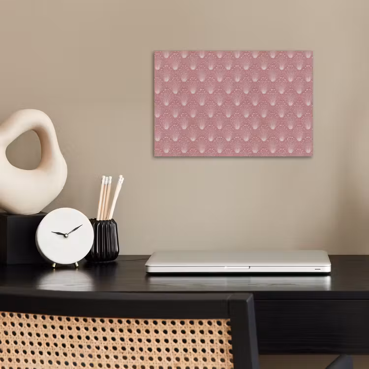 Trendy - Patroon - Roze poster papier klein 62 -sfeer1