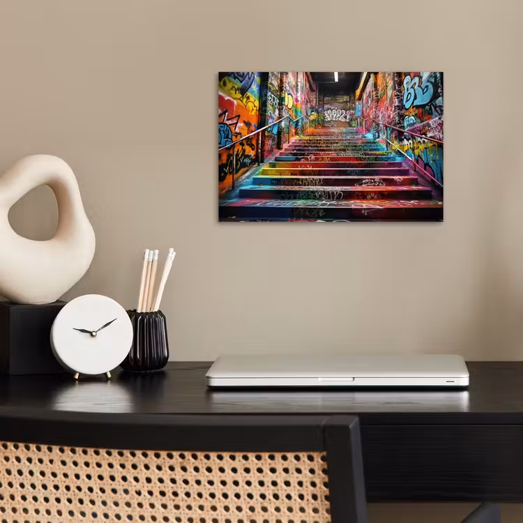 Trap - Graffiti - Kleuren - Kunst poster papier klein -sfeer1