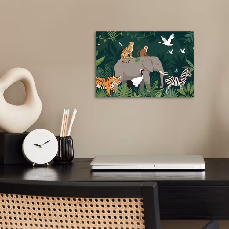 Tropisch - Jungle - Groen poster papier klein -sfeer1