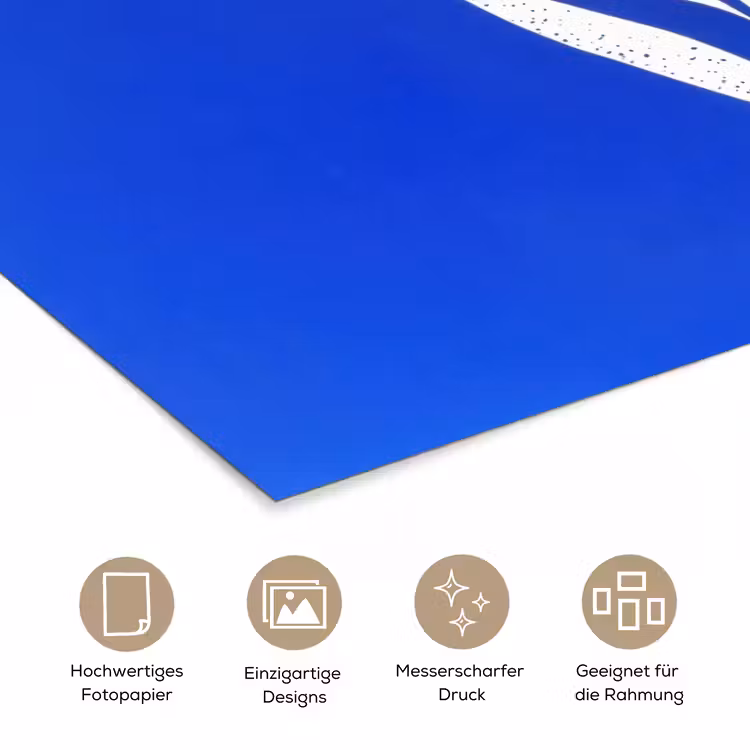 Tulp - Minimalistisch - Bladeren - Wit poster papier klein -tcloseup_DE