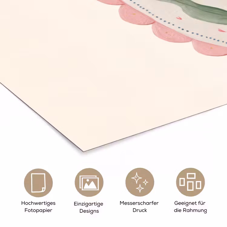 Tulp - Lijst - Ovaal - Illustratie poster papier klein -tcloseup_DE