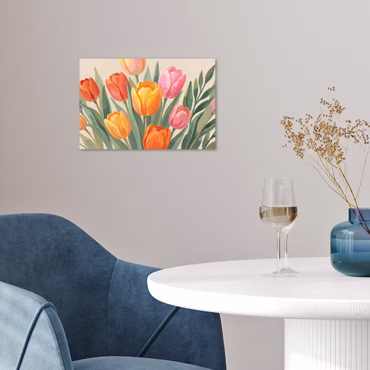 Tulpen - Abstract - Kleurrijk poster papier klein -sfeer3
