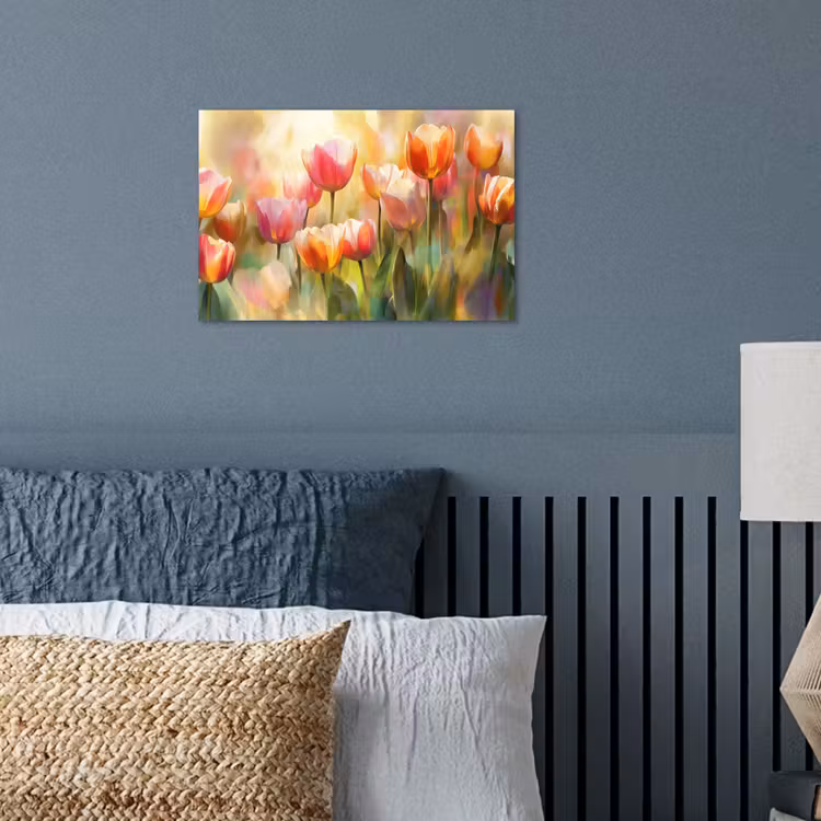 Tulpen - Sprookjesachtig - Kleurrijk poster papier klein -sfeer2