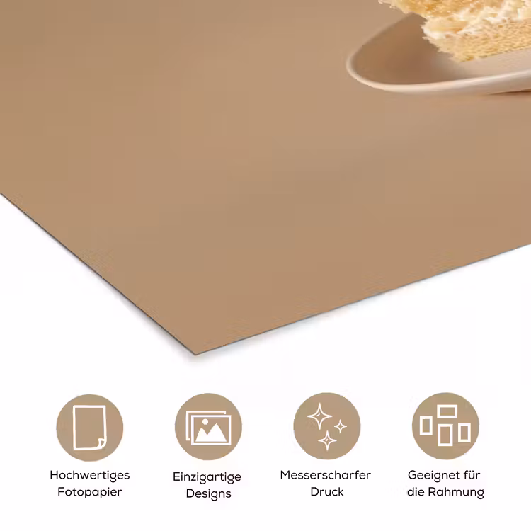 Vanilletaart - Cake - Romig poster papier klein -tcloseup_DE