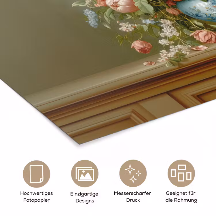 Vaas - Pastel - Kleuren - Bloemen poster papier klein -tcloseup_DE