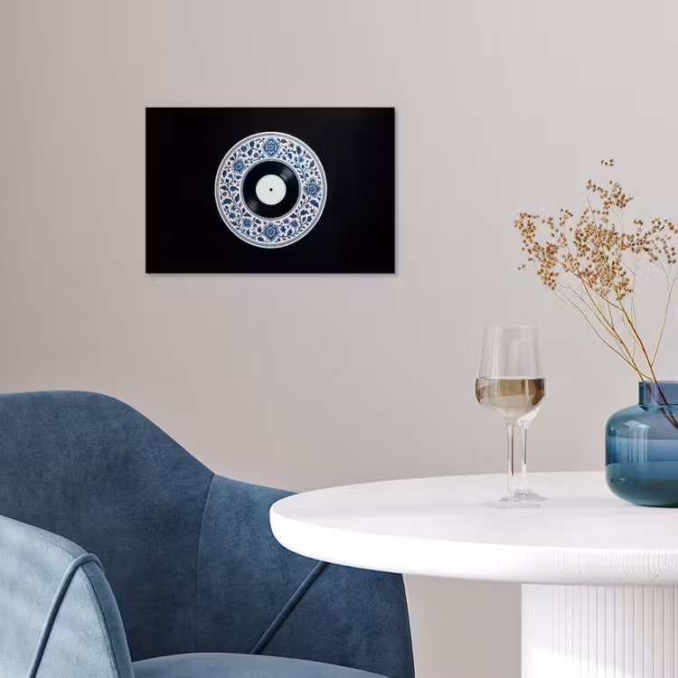 Vinyl - LP - Delfts Blauw - Muziek poster papier klein -sfeer3