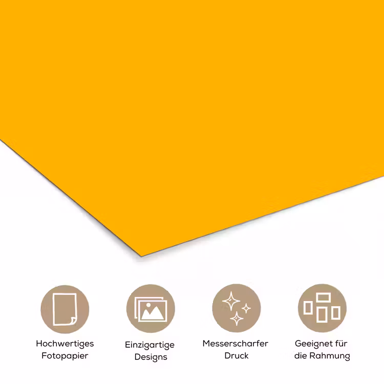Vivid - Amber - Geel poster papier klein 62 -tcloseup_DE