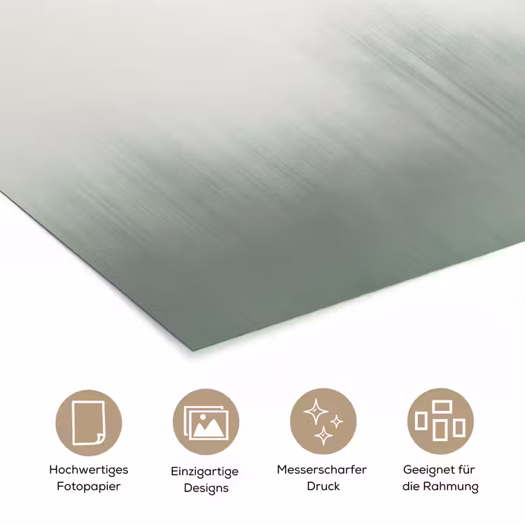 Vogel - Vlucht - Natuur - Minimalistisch poster papier klein -tcloseup_DE
