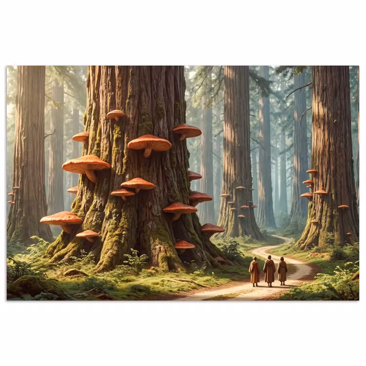 Poster - Wald – Bäume – Natur - Bos - Bomen - Natuur poster papier klein