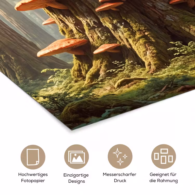 Poster - Wald – Bäume – Natur - Bos - Bomen - Natuur poster papier klein
