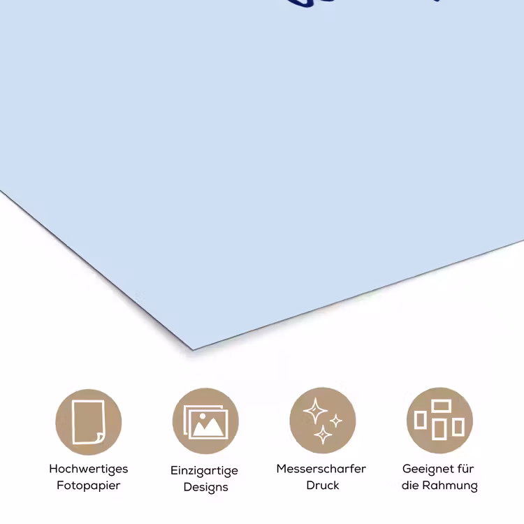 Why not - Blauw - Donker blauw - Quote poster papier klein -tcloseup_DE