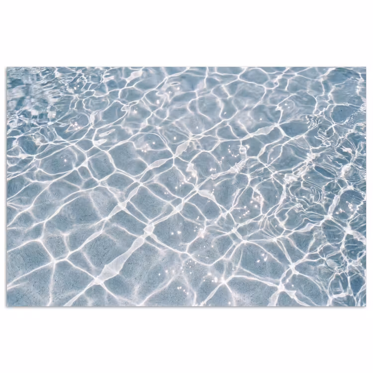Water - Reflectie - Zonlicht poster papier klein -3d