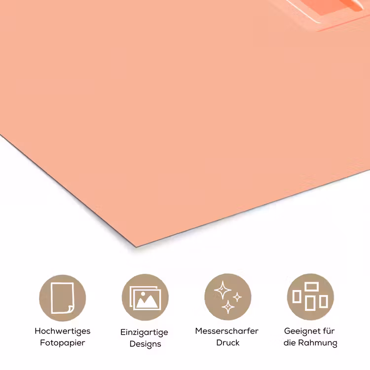Waterijsje - Pasteltinten - Minimalistisch poster papier klein -tcloseup_DE