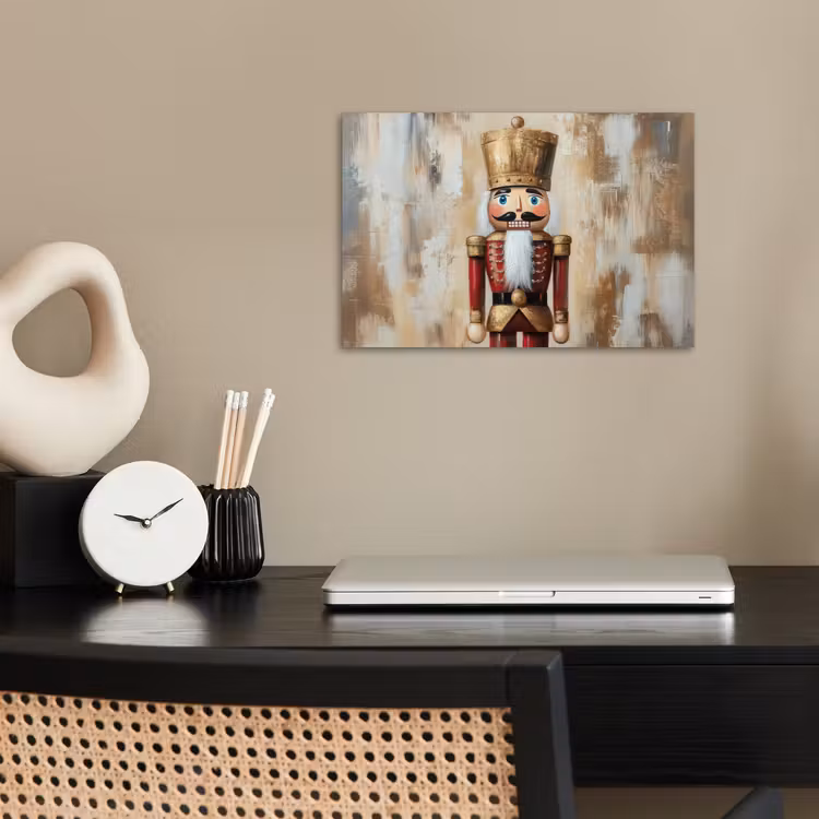 Kerst - Poppetje - Abstract poster papier klein -sfeer1