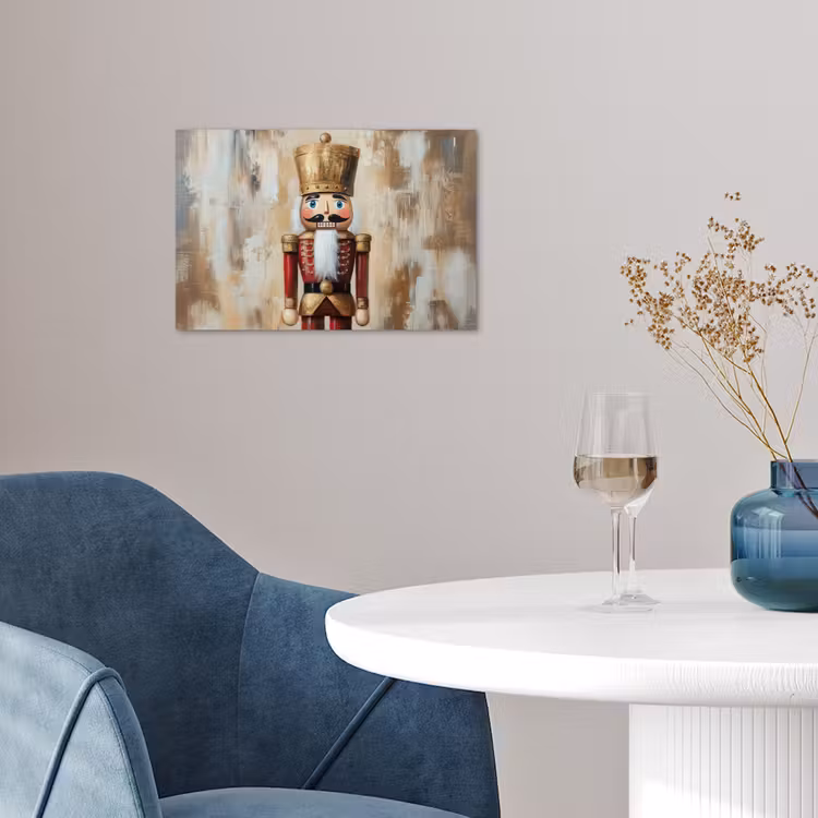 Kerst - Poppetje - Abstract poster papier klein -sfeer3