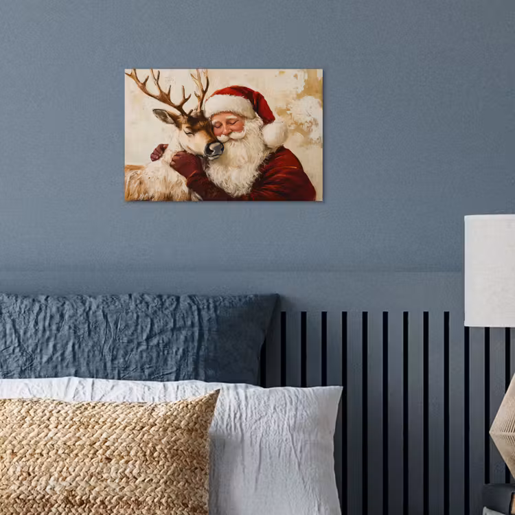Kerstman - Rendier - Kerst - Christmas poster papier klein -sfeer2