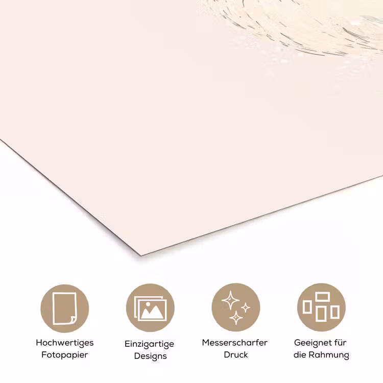 Kerstman - Kerst - Quote - Beige poster papier klein -tcloseup_DE
