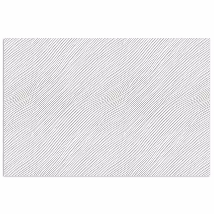 Golven - Ribbels - Wit poster papier klein 62 -3d