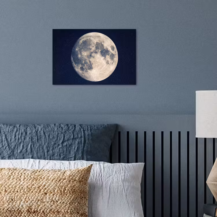 Ruimte - Maan - Kosmos poster papier klein -sfeer2