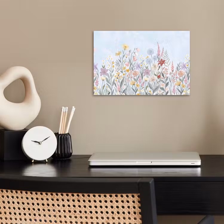 Weidebloemen - Illustratie - Kleurrijk poster papier klein -sfeer1