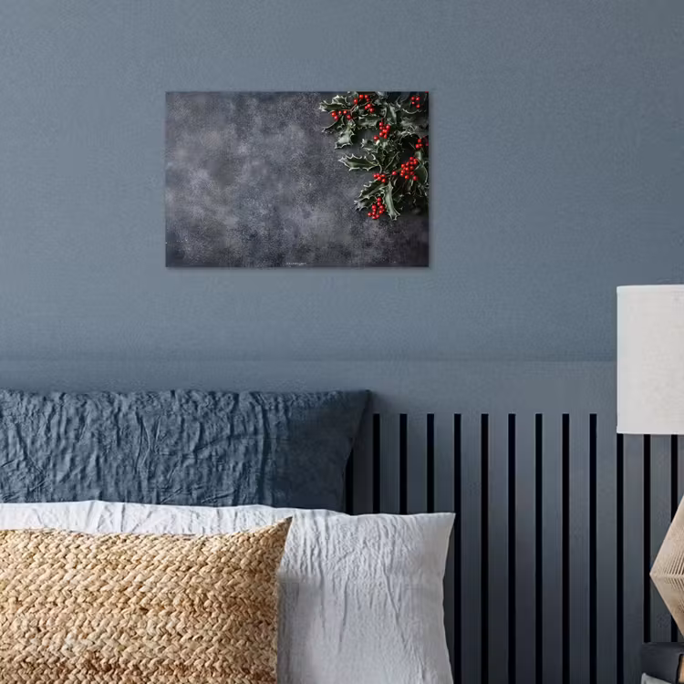Winter - Hulst - Kerst - Beton poster papier klein -sfeer2