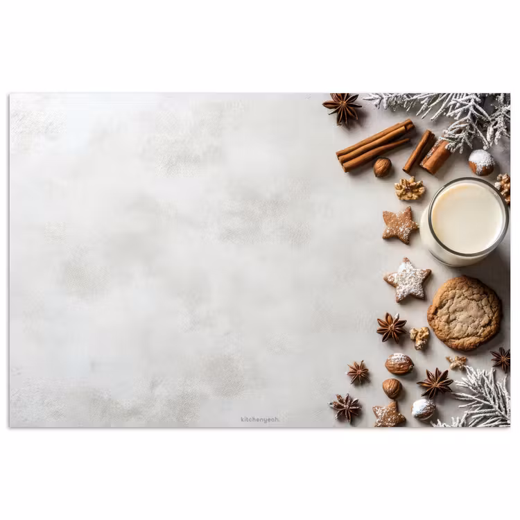Winter - Kerst - Specerijen - Wit poster papier klein -3d