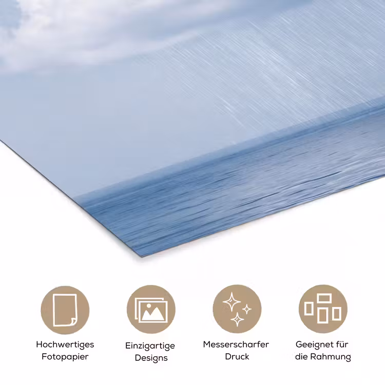Poster - Wolke – Regen – Natur - Wolk - Regen - Natuur poster papier klein
