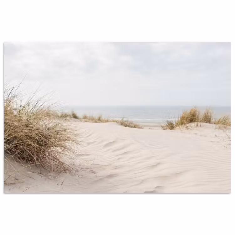 Wolken - Duinlandschap - Zand poster papier klein -3d