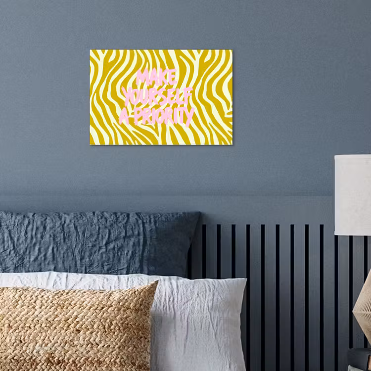 Zebraprint - Priority - Roze poster papier klein -sfeer2