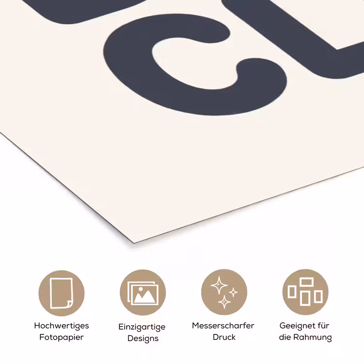 Quote - Grijs - Wit poster papier klein -tcloseup_DE