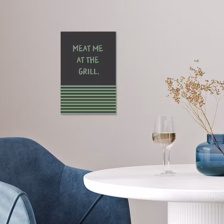 Quote - Groen - Grill - Zomer poster papier klein -sfeer3