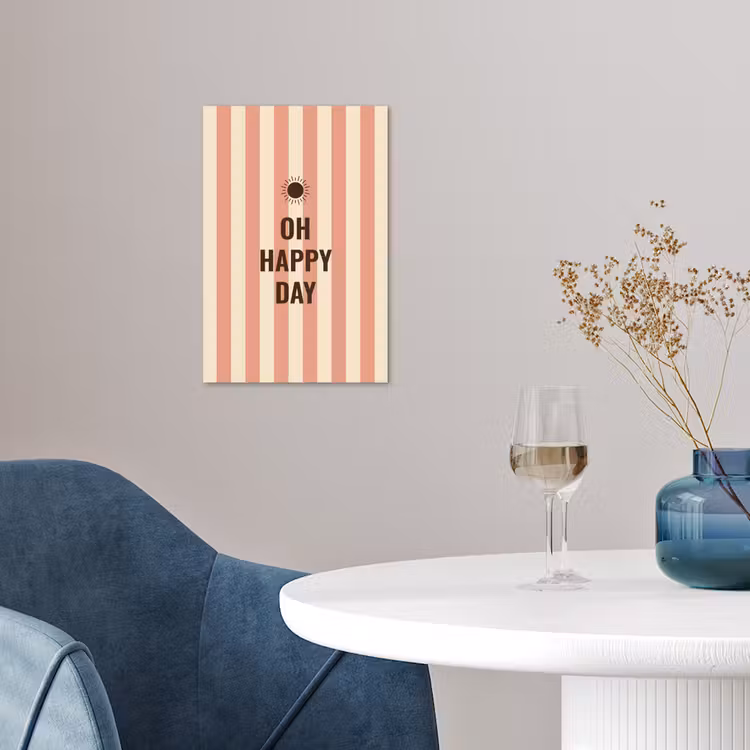 Quote - Zomer - Strepen poster papier klein -sfeer3