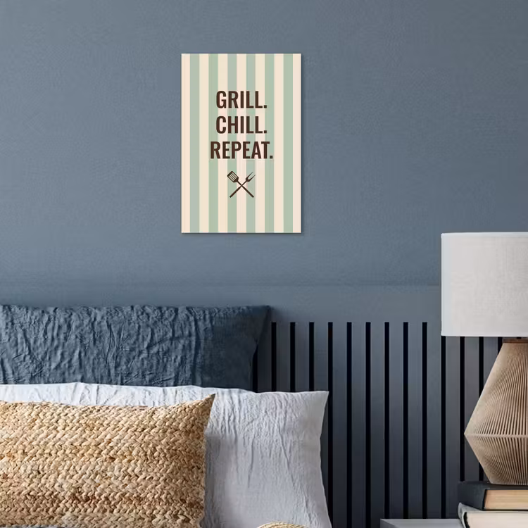 Quote - Strepen - Grill poster papier klein -sfeer2
