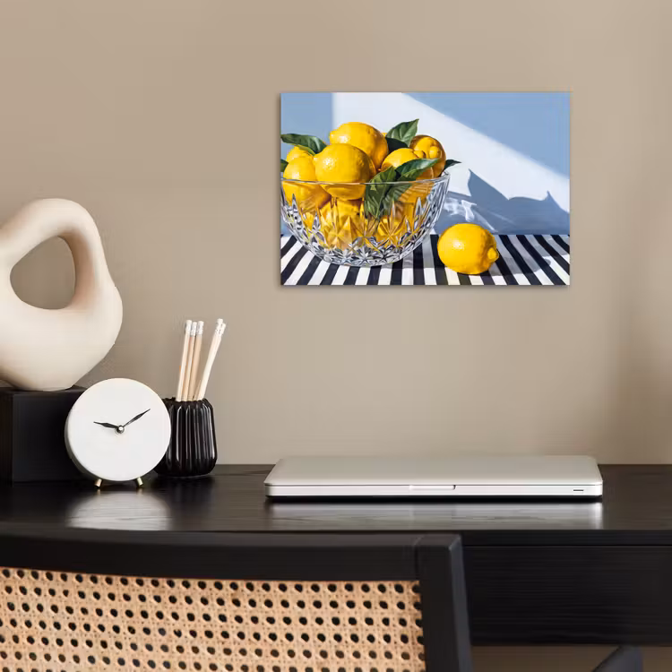 Poster - Zitronen – Obst – Gelb - Citroenen - Fruit - Geel poster papier klein