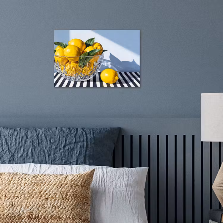Poster - Zitronen – Obst – Gelb - Citroenen - Fruit - Geel poster papier klein