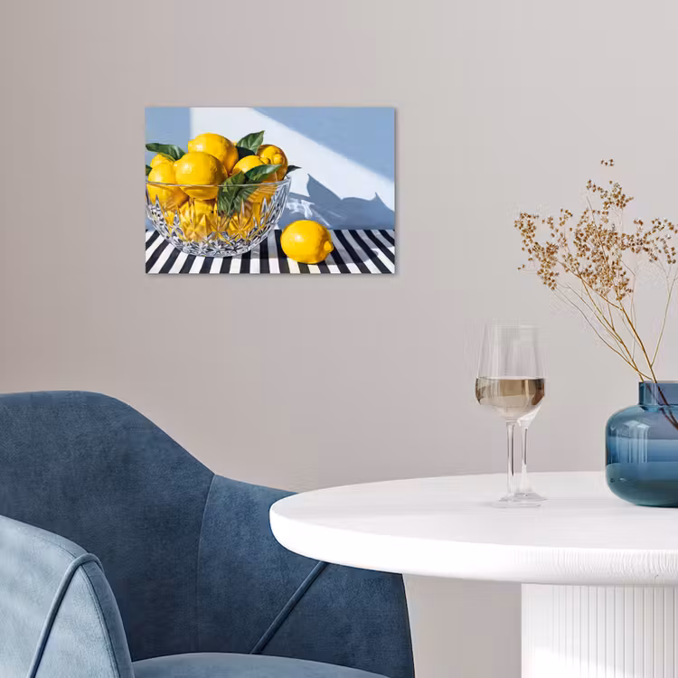 Poster - Zitronen – Obst – Gelb - Citroenen - Fruit - Geel poster papier klein