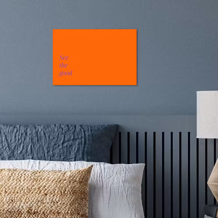 See te good - Paars - Oranje poster papier klein -sfeer2