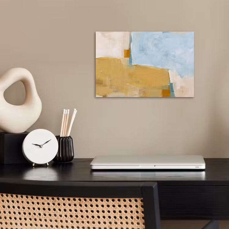 Abstract - Kleuren - Kunst - Modern - Blauw poster papier klein -sfeer1