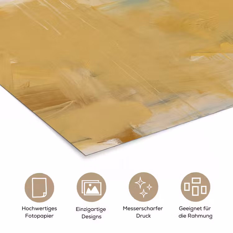 Abstract - Kleuren - Kunst - Modern - Blauw poster papier klein -tcloseup_DE