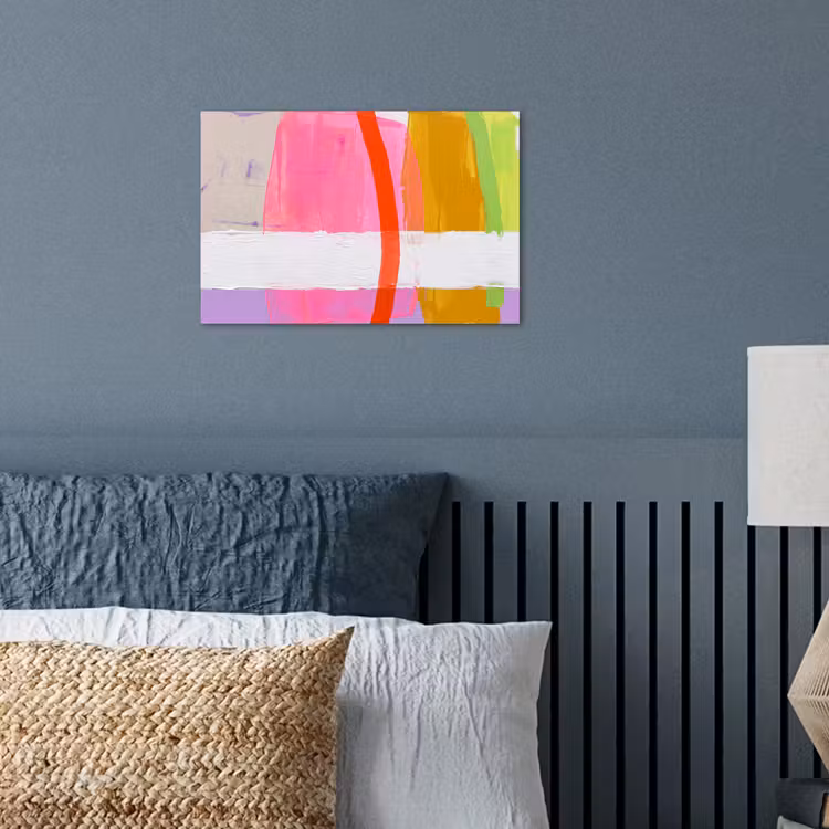 Abstract - Kleurrijk - Vormen - Modern - Kunst poster papier klein -sfeer2