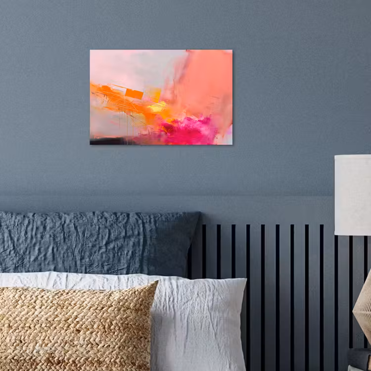 Abstract - Kleurrijk - Modern - Roze poster papier klein -sfeer2