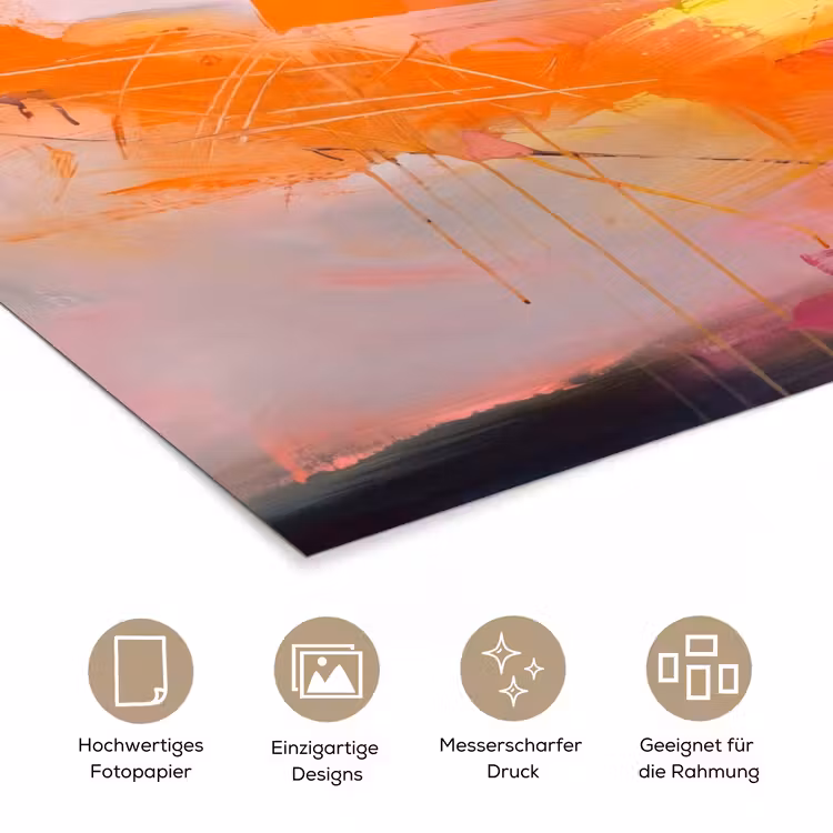 Abstract - Kleurrijk - Modern - Roze poster papier klein -tcloseup_DE