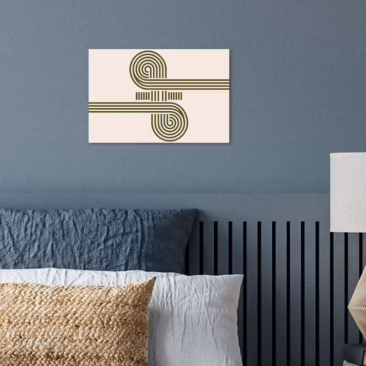 Abstract - Vormen - Modern - Groen poster papier klein -sfeer2